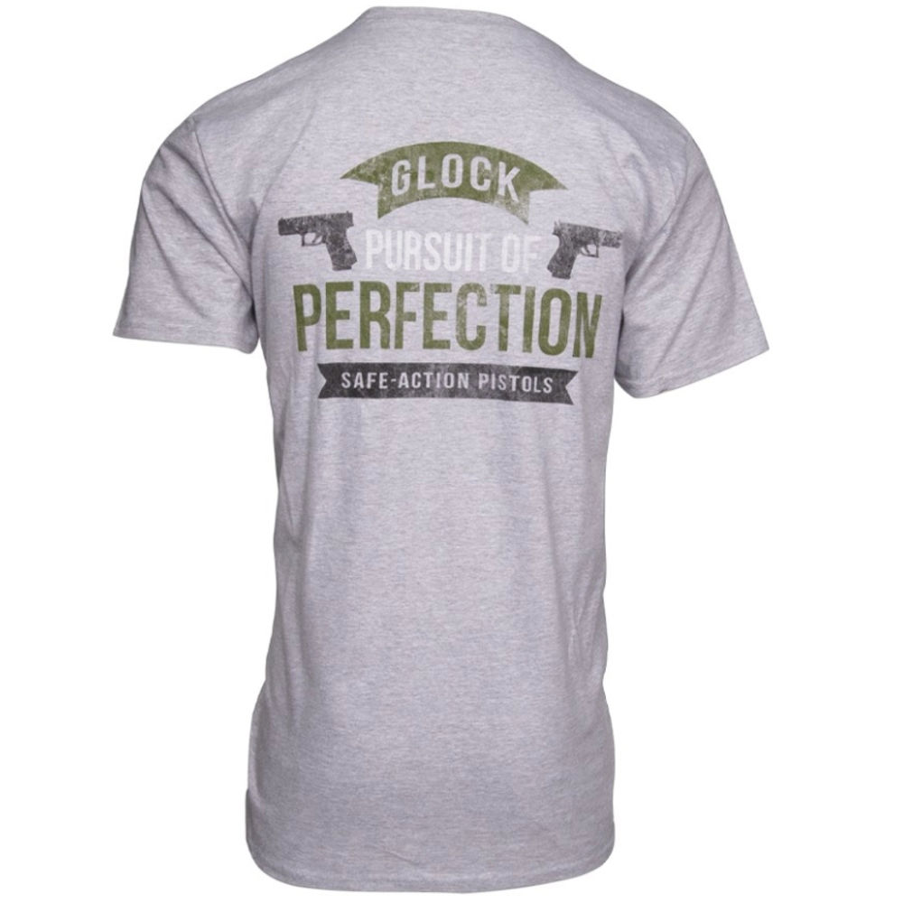 Glock - Pursuit Of Perfection - PURSUIT PERFCTN SHIRT HEATHERED GREY S for sale