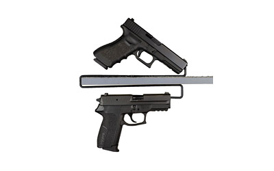 GSS OVER-UNDER HANDGUN HANGERS 2-PACK HOLDS 4 GUNS - for sale