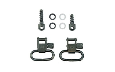 GROVTEC SWIVEL SET WITH TWO WOOD SCREW & SPACERS BLACK - for sale