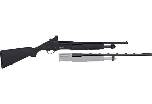 AKKAR 612 12 COMBO PUMP ACTION 28" & 18.5" W/RED DOT POLY< - for sale