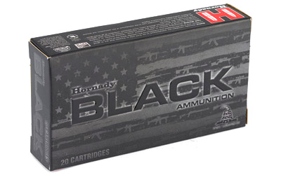 Hornady - Black - 5.56x45mm NATO - AMMO BLACK 5.56 NATO 62 GR FMJ 20/BX for sale