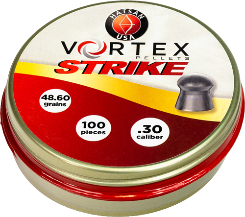 HATSAN VORTEX STRIKE PELLETS .30 48.60GR 100 PER TIN - for sale