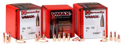 HORNADY BULLETS 270 CAL .277 110GR V-MAX W/CANNELURE 100CT - for sale