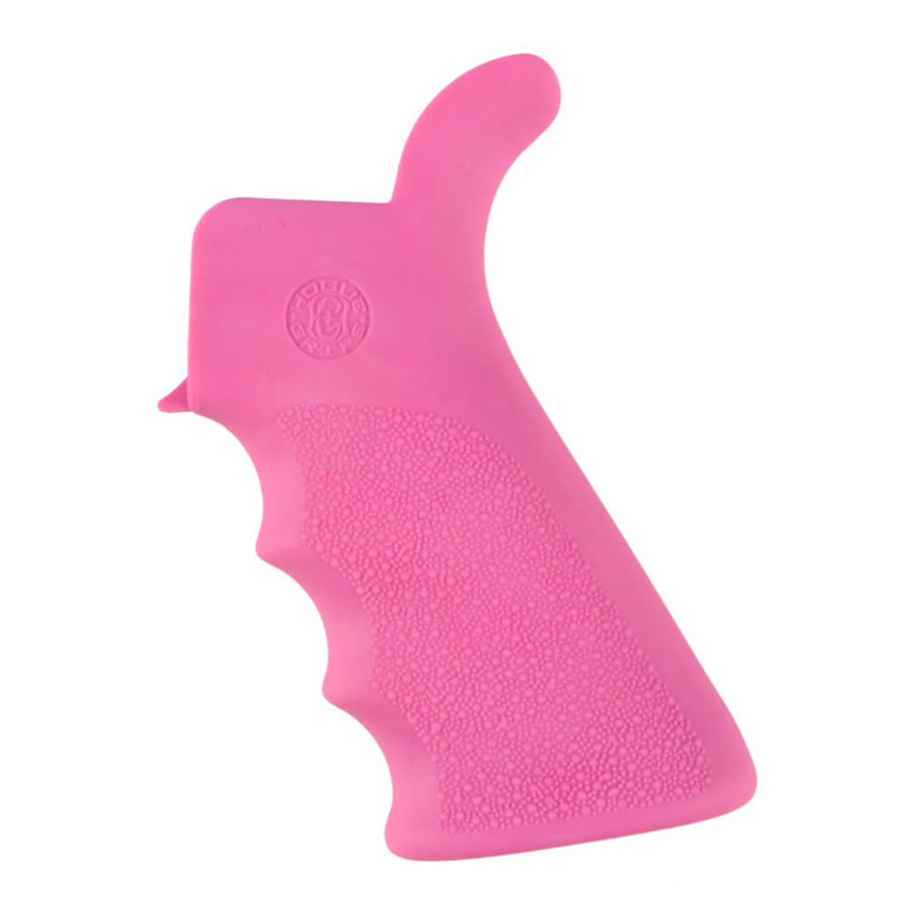 HOGUE AR-15 BEAVERTAIL GRIP W/FINGER GROOVES PINK - for sale