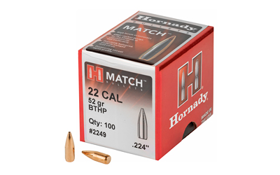 HRNDY MATCH 22CAL .224 52GR 100CT - for sale