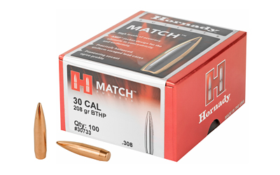 HRNDY MATCH 30CAL .308 208GR 100CT - for sale
