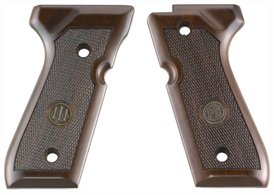 BERETTA 92/96 GRIPS WOOD WALNUT WITH MEDALLION - for sale