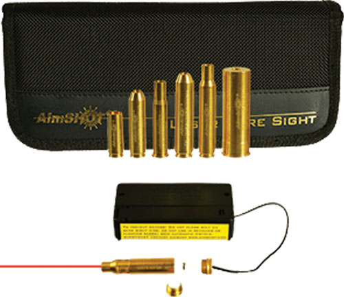 AIMSHOT BORE SIGHT .223 20X W/ TOP 6 RIFLE CAL ARBORS - for sale