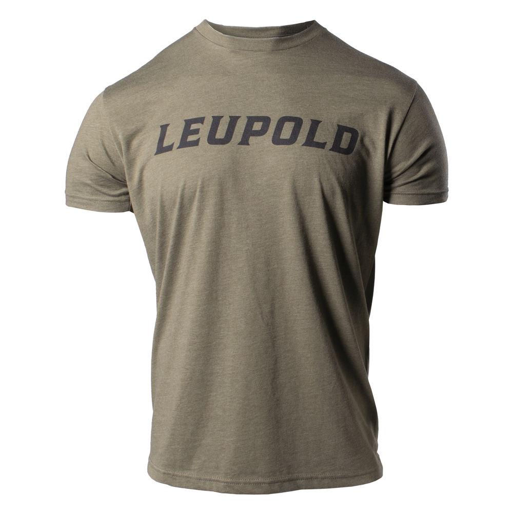 leupold & stevens - Wordmark - LEUPOLD WORDMARK TEE MILITARY GREEN M for sale