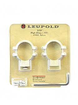LEUPOLD RINGS STANDARD 1" HIGH SILVER - for sale