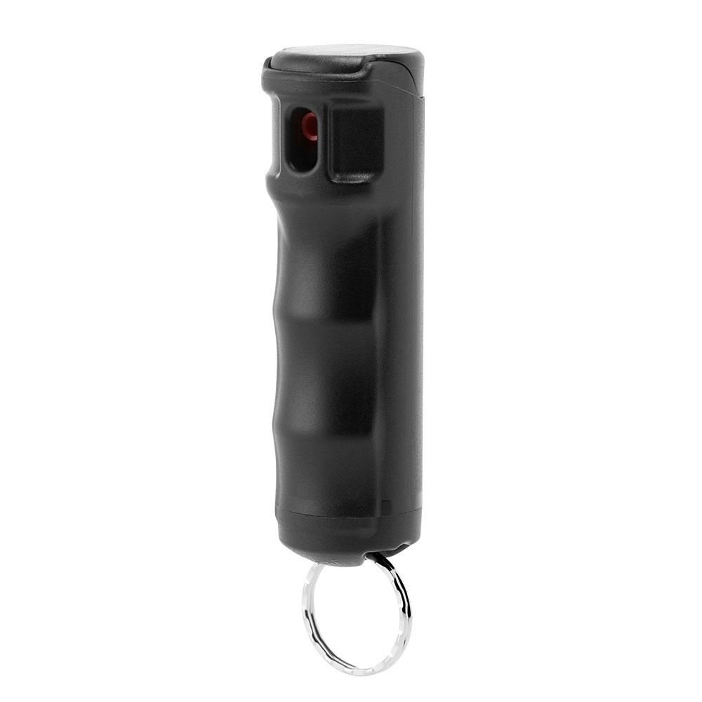 MACE PEPPER SPRAY COMPACT HARD CASE W/KEY RING BLACK 12G - for sale