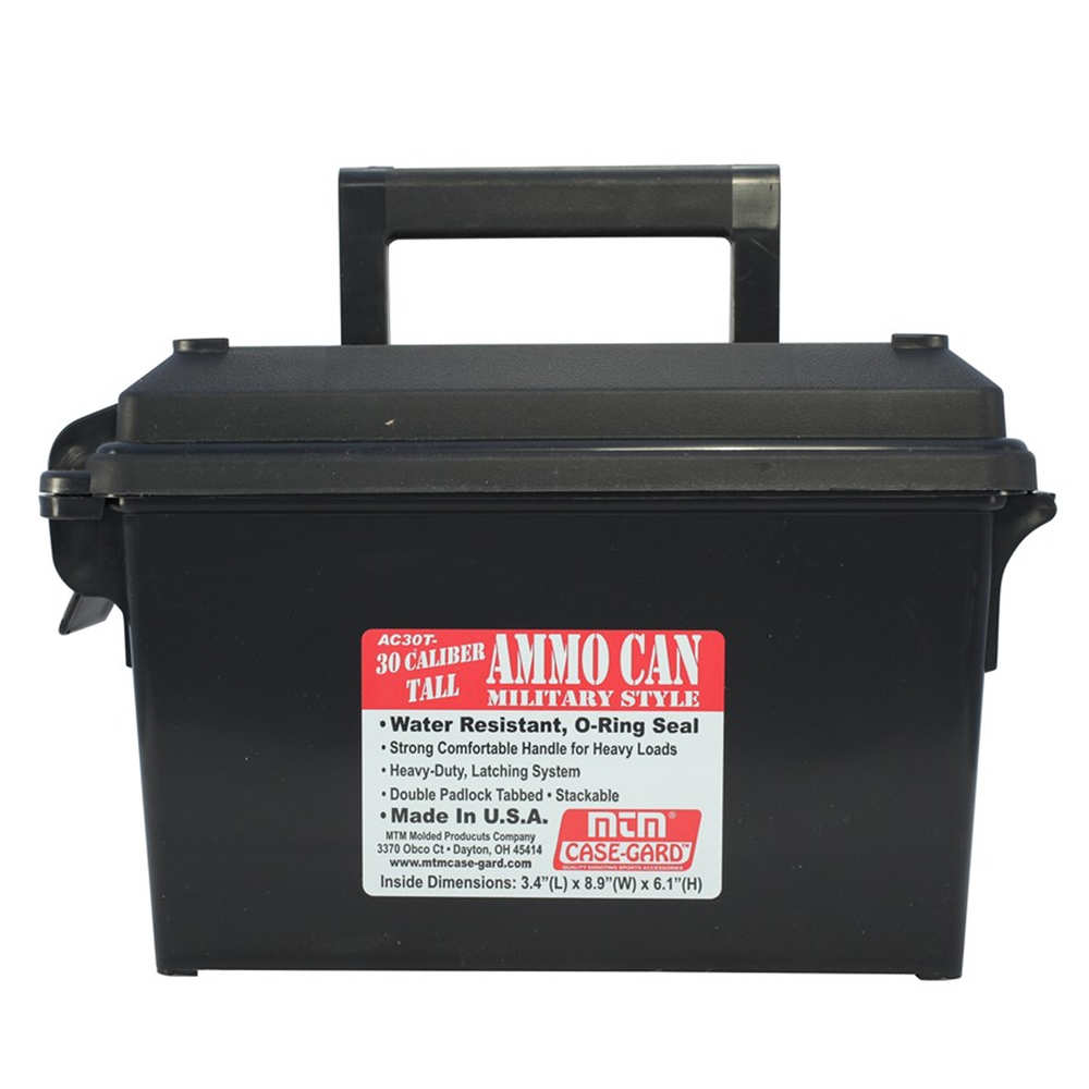 mtm case-gard - Ammo Can - AMMO CAN 30 CALIBER TALL BLACK for sale
