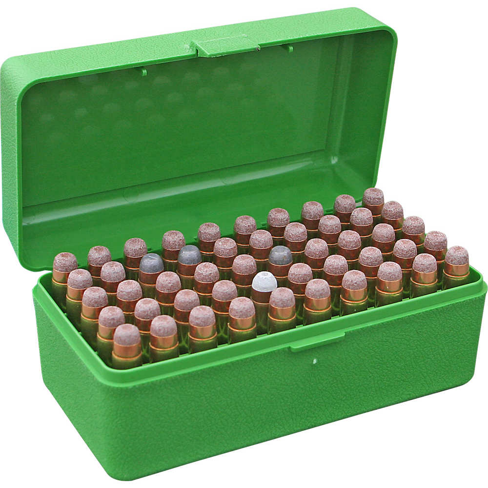 MTM AMMO BOX WSM & .45/70 50-ROUNDS FLIP TOP STYLE GREEN - for sale