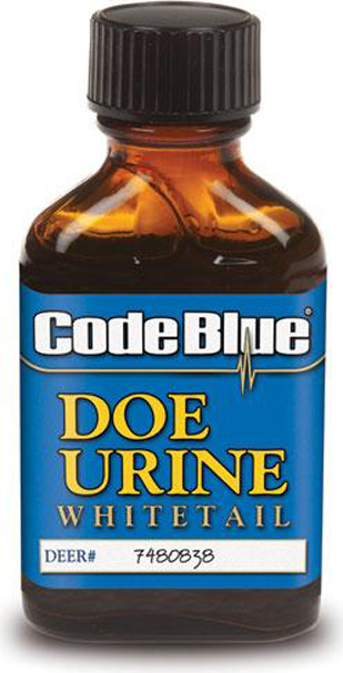 CODE BLUE DEER LURE DOE URINE 1FL OUNCE BOTTLE - for sale