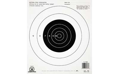CHAMPION NRA B16 25YD PSTL S/F 100PK - for sale