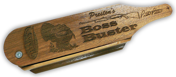 PITTMAN GAME CALLS BOSS BUSTER BOX TURKEY CALL SINGLE SIDED - for sale