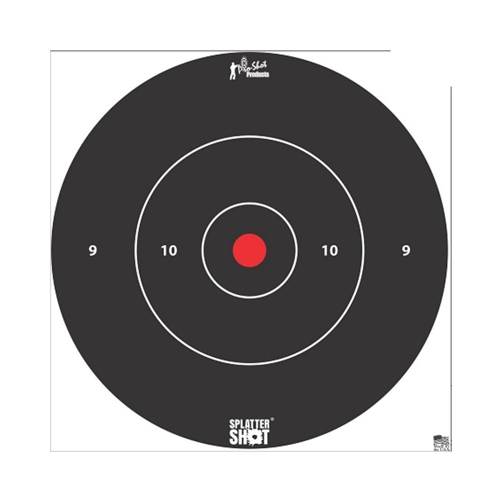 PRO-SHOT TARGET 12" WHT BULLSEYE 5PK - for sale