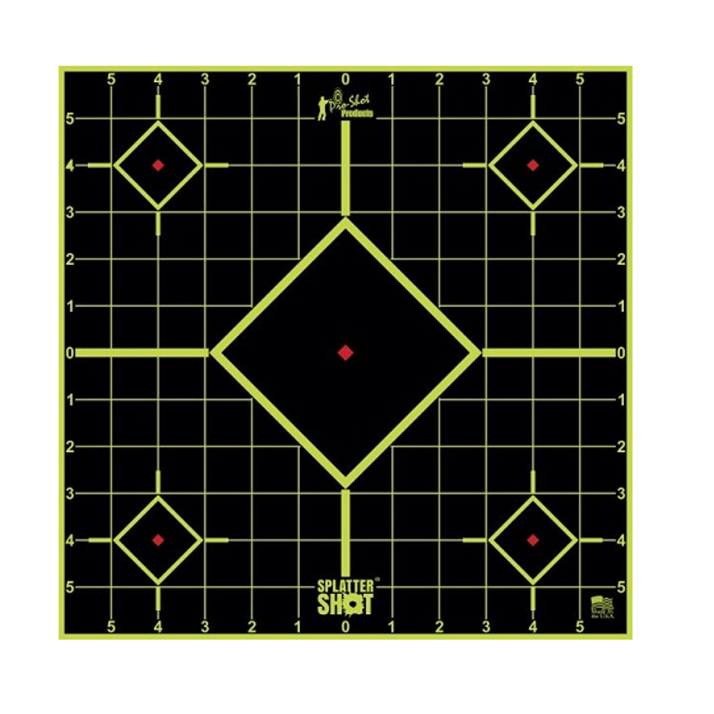 PRO-SHOT TARGET 12" GRN SIGHT-IN 5PK - for sale