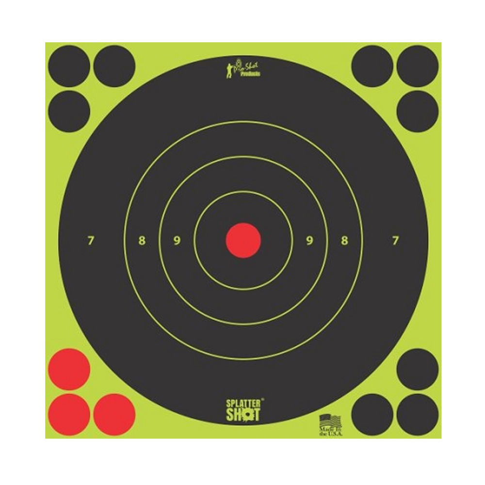 PRO-SHOT TARGET 8" GRN BULLSEYE 6PK - for sale