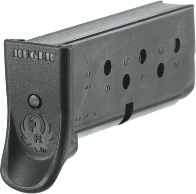 MAG RUGER LCP 380ACP 6RD BL W/EXT - for sale