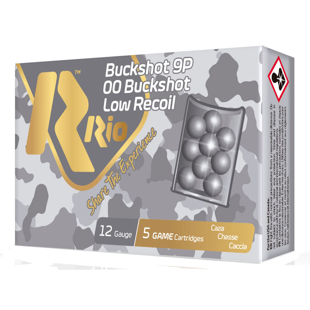 rio ammunition - Royal Buck - 12 GA 2-3| - BUCKSHOT LOADS 12GA 2-3/4IN 9PEL 5/BX for sale