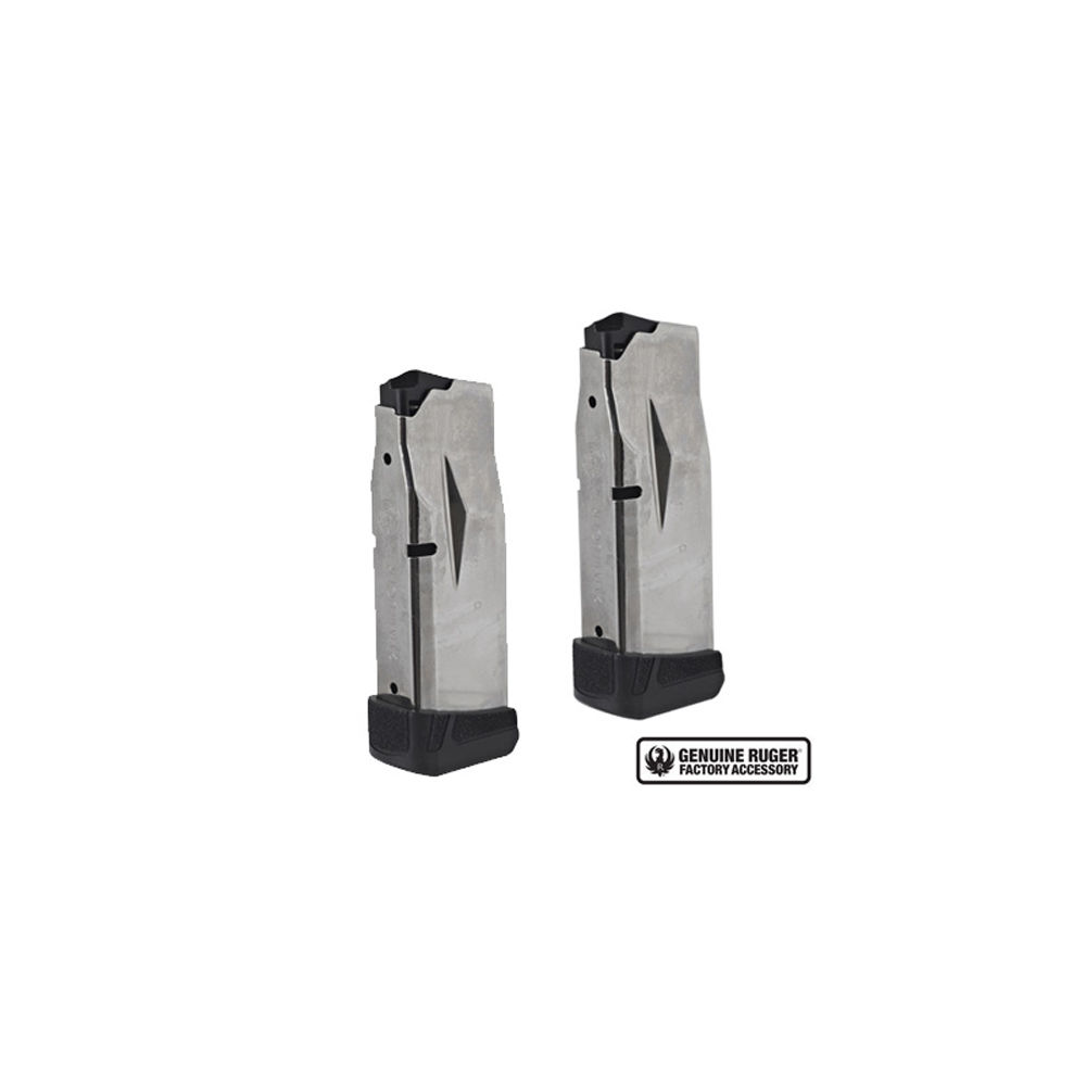 RUGER MAGAZINE MAX-9 9MM 12RD BLUE 2-PACK - for sale