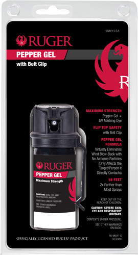 SABRE RUGER RED PEPPER GEL FLIP TOP W/BELT CLIP 1.8 OZ - for sale