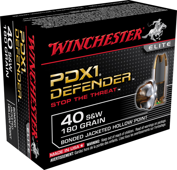 WINCHESTER SUPREME ELITE 40SW 180GR PDX1 DEF 20RD 10BX/CS - for sale
