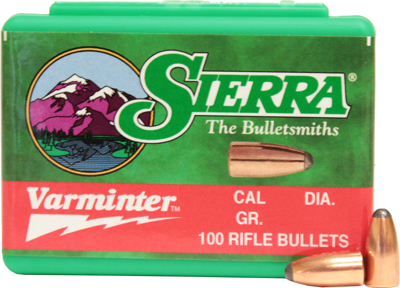 SIERRA BULLETS .22 CAL .223 40GR SP 100CT - for sale