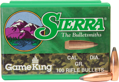 sierra bullets - GameKing - 22 Caliber - BULLETS GAMEKING 22 CAL 55GR SBT 100/BX for sale