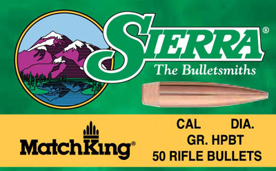 sierra bullets - 2121 - 30 CAL - BULLETS MATCHKING 30 CAL 125GR HP 100BX for sale