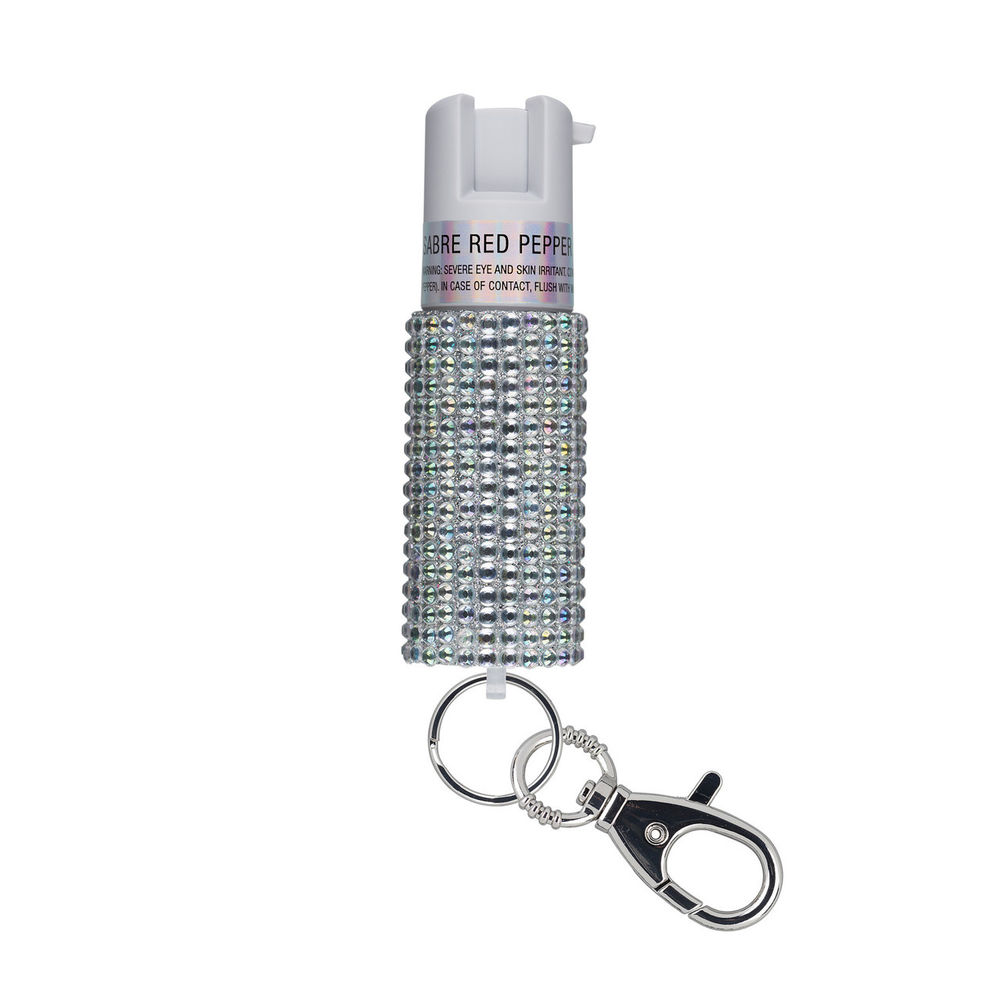 security equipment - Jeweled - JEWLD PEPPER SPRAY W/KEY RING WHITE for sale
