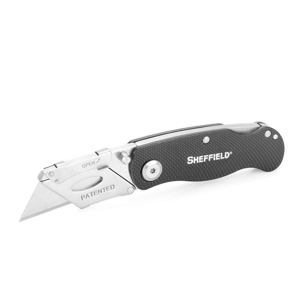 sheffield - 12613 - LOCK BACK ULT LOCK BACK UTIL KNIFE BLACK for sale