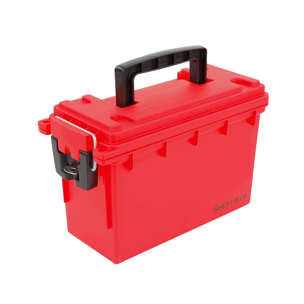 SHEFFIELD FIELD/AMMO BOX RED MADE IN USA - for sale