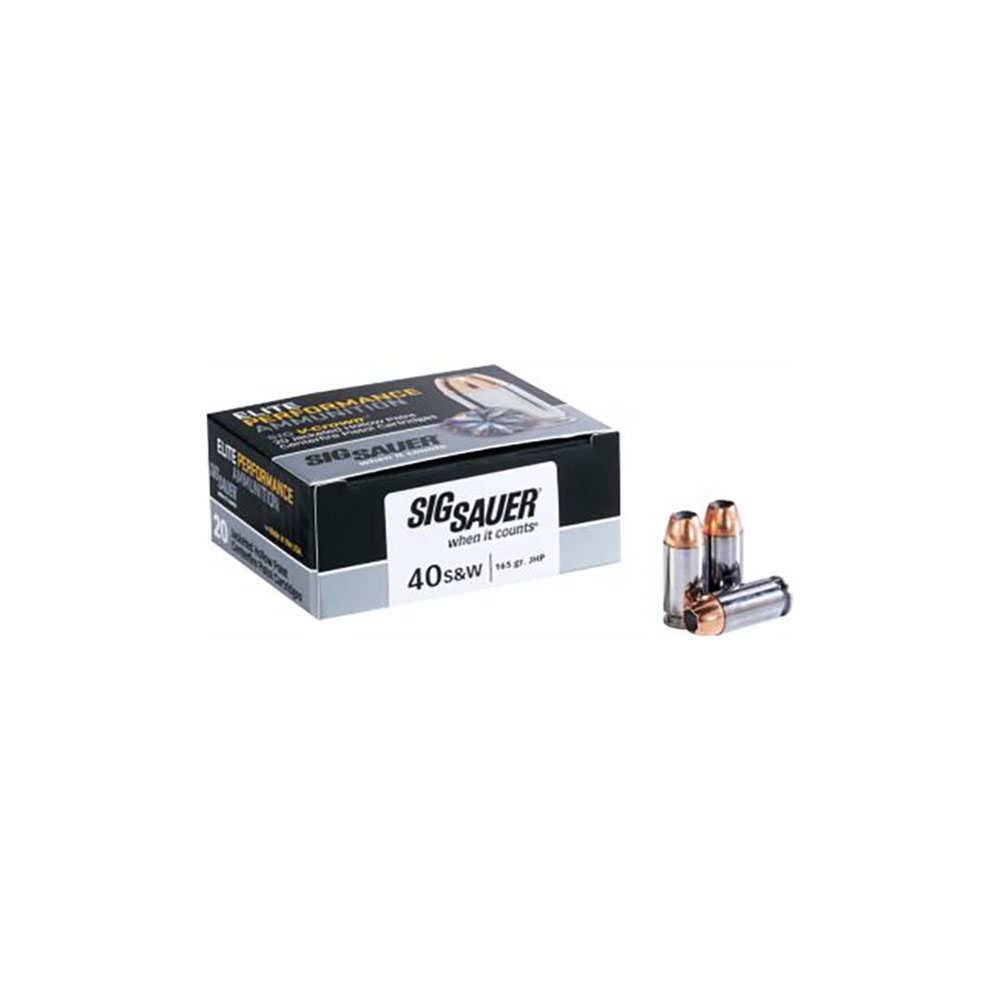 SIG AMMO 40SW 165GR JHP 20/200 - for sale