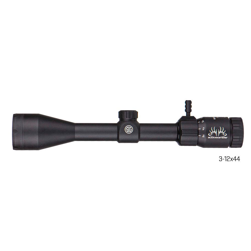SIG BUCKMSTRS SCOPE 3-12X44 BDC BLK - for sale