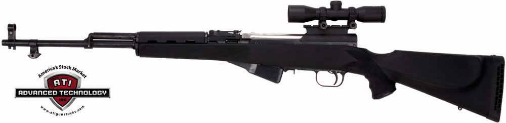 ADV. TECH. STOCK FOR SKS RIFLE MONTE CARLO BLACK SYNTHETIC - for sale