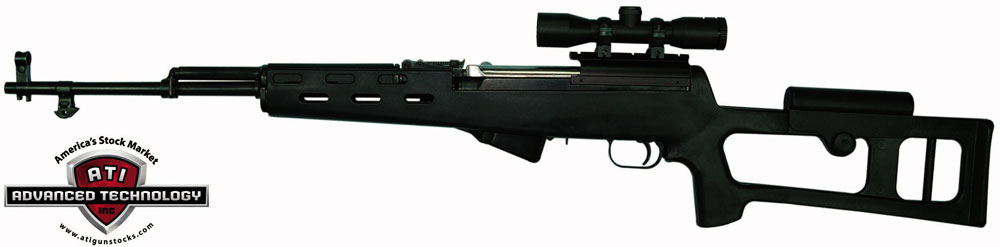 ADV. TECH. STOCK FOR SKS RIFLE FIBERFORCE STYLE BLACK SYN - for sale