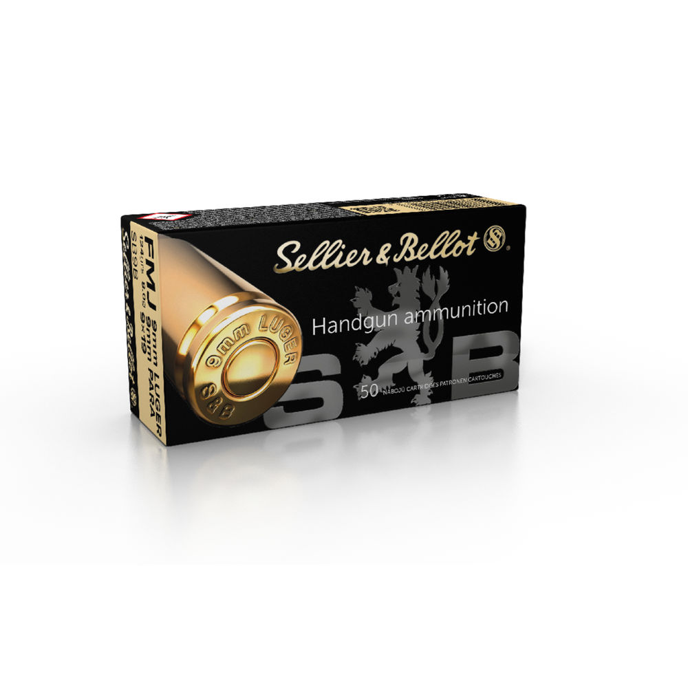 S&B 9MM 124GR FMJ 50/1000 - for sale