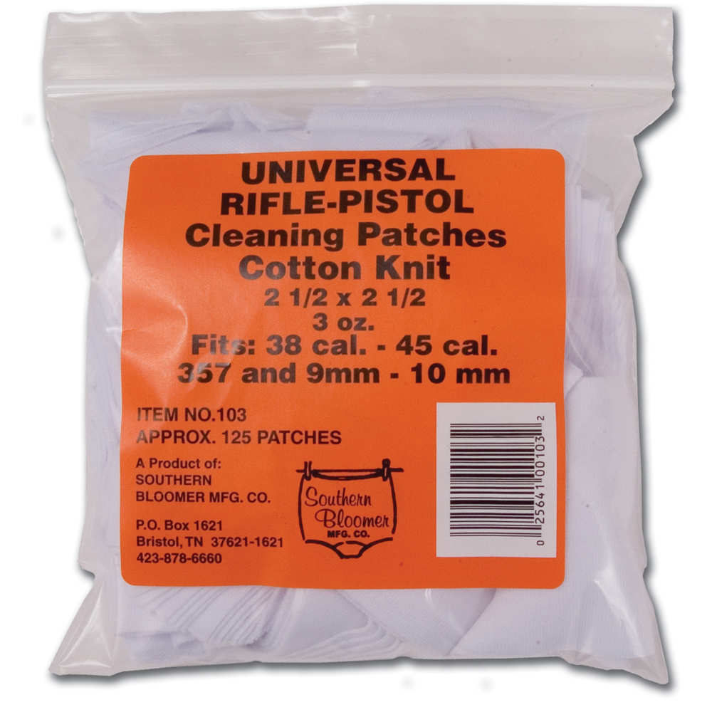 southern bloomer - Cleaning Patches - CTTN KNIT 30-45 CAL 2.5X2.5 125PK CLNG for sale
