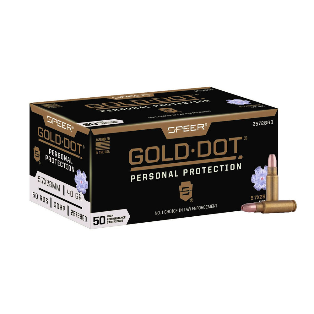 SPEER GOLD DOT 5.7X28MM 40GR GDHP 50RD 10BX/CS - for sale