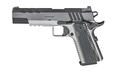 SPRINGFIELD 1911 EMISSARY 9MM 4.25" 9RD SS/BLUED G10 - for sale