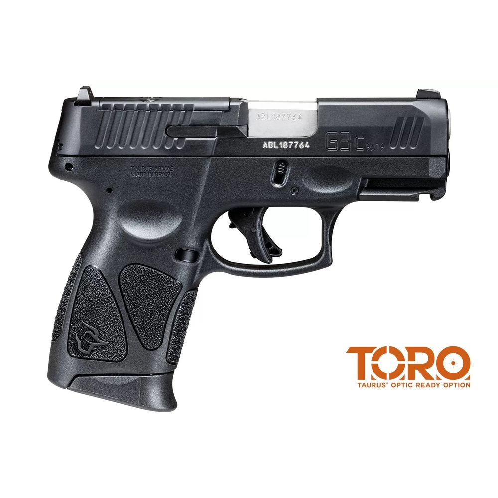 TAU G3C TORO 9MM 3.26'' BLK OPTIC READY 3 12RD - for sale