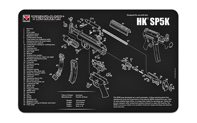 TEKMAT PISTOL MAT H&K SP5K - for sale