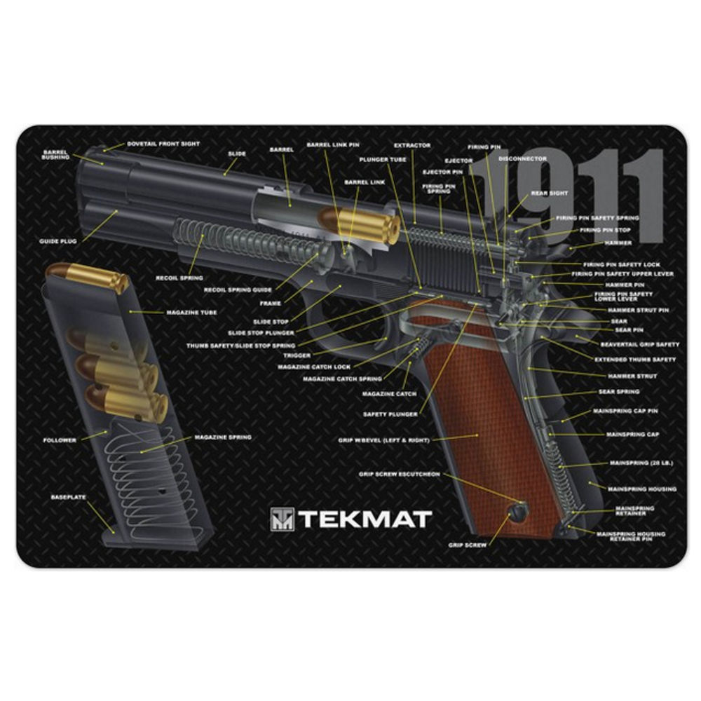 tekmat - Original Cleaning Mat - TEKMAT 1911 CUT AWAY - 11X17IN for sale