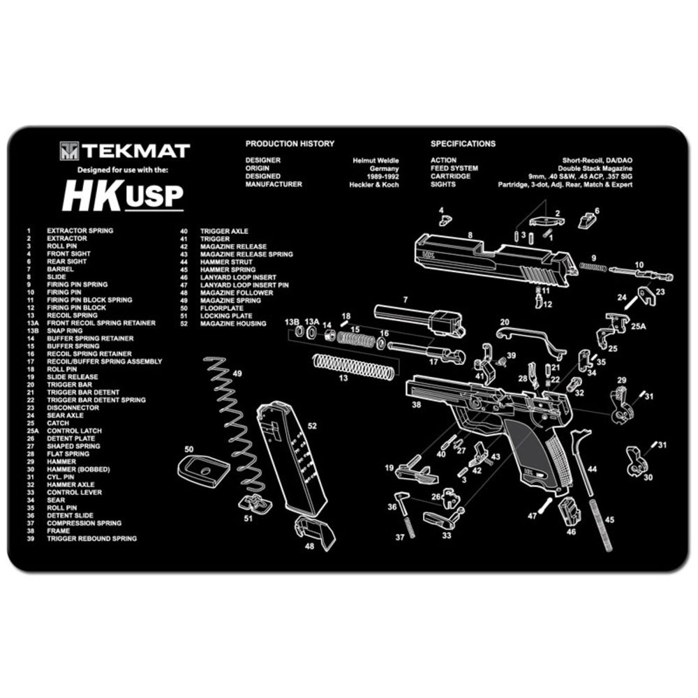 tekmat - Original Cleaning Mat - TEKMAT H&K USP - 11X17IN for sale
