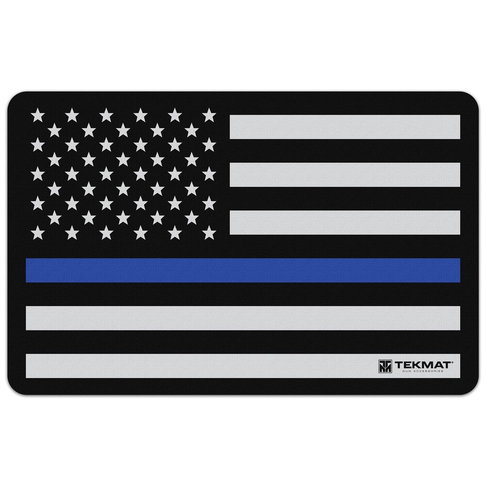 tekmat - Original Cleaning Mat - TEKMAT POLICE SUPPORT FLAG - 11X17IN for sale