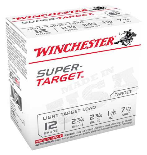 WINCHESTER TARGET 12GA 1145FPS 1-1/8OZ #7.5 250RD CASE LOT - for sale