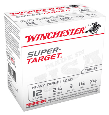 WINCHESTER TARGET 12GA 1200FPS 1-1/8OZ #7.5 250RD CASE LOT - for sale