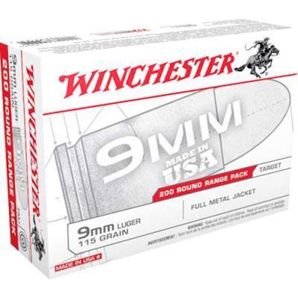 WIN USA 9MM 115GR FMJ 200/1000 - for sale